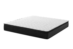 Bequeme Matratze mit Topper CLOUD FLEX 180x200cm dunkelgrau Tonnentaschenfederkern 9-Zonen
