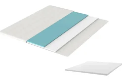 Bequemer Topper CLOUD FLEX 160x200cm weiß