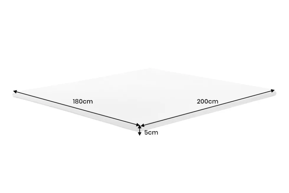 Bequemer Topper CLOUD FLEX 180x200cm weiß