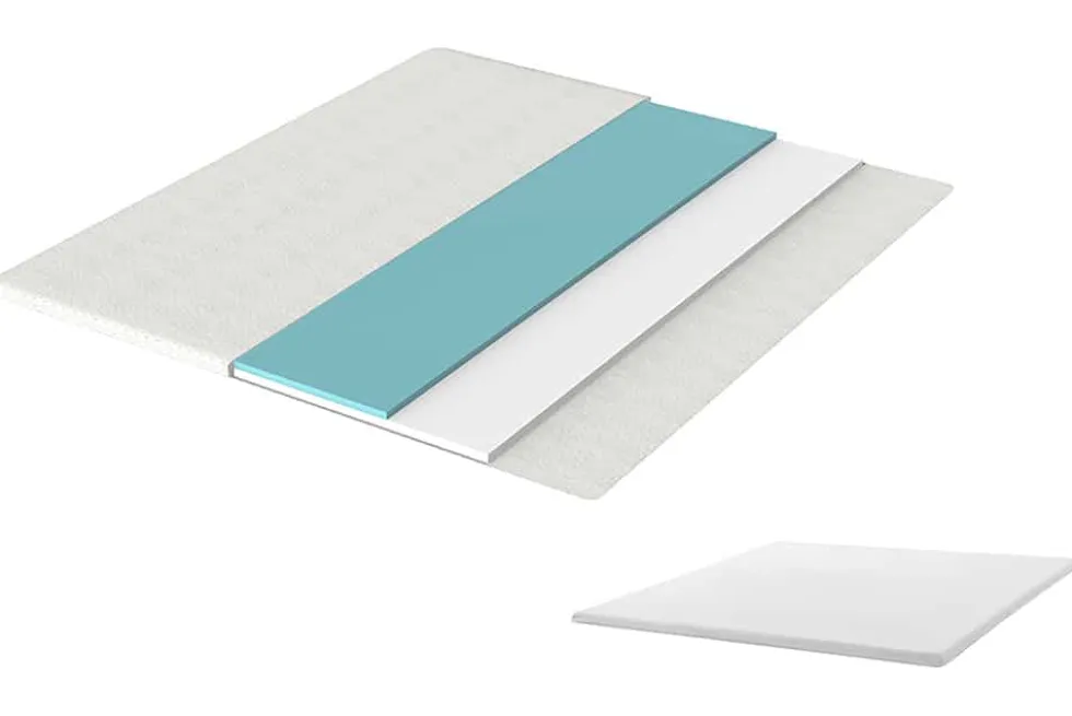 Bequemer Topper CLOUD FLEX 180x200cm weiß