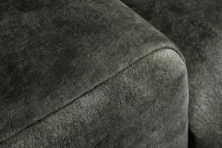 Big Sofa ELEGANCIA 285cm moosgrün Microfaser XXL Couch inkl. Kissen Federkern