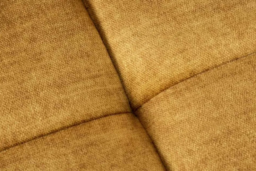 Big Sofa ELEGANCIA 285cm senfgelb Vogue Velours Samt XXL Couch inkl. Kissen Federkern