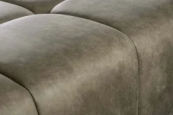 Big Sofa ELEGANCIA 285cm taupe Microfaser XXL Couch inkl. Kissen Federkern