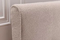 Boxspringbett SIGNUM 180x200cm beige Bouclé inkl. Stauraum Matratze Topper Matratze