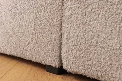 Boxspringbett SIGNUM 180x200cm beige Bouclé inkl. Stauraum Matratze Topper Matratze
