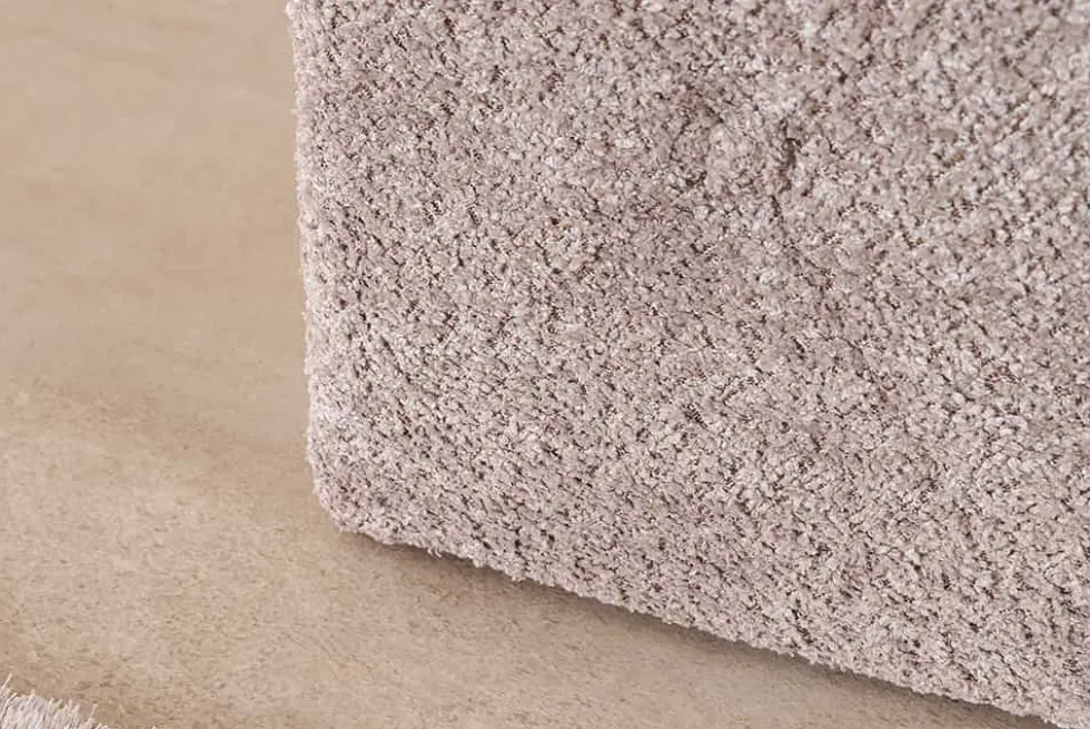 Chesterfield Bettbank EXTRAVAGANCIA 140cm champagner greige Bouclè mit Stauraum