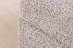 Chesterfield Bettbank EXTRAVAGANCIA 140cm champagner greige Bouclè mit Stauraum