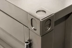 Container-Schrank GLOBETROTTER 50cm anthrazit Metall Nachttisch Beistellschrank