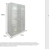 Container-Schrank GLOBETROTTER 140cm anthrazit Metall Aktenschrank Highboard