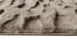 3D Hochflor Teppich DUNE 230x160cm taupe Hoch-Tief-Effekt