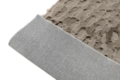 3D Hochflor Teppich DUNE 230x160cm taupe Hoch-Tief-Effekt