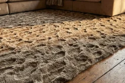 3D Hochflor Teppich DUNE 230x160cm taupe Hoch-Tief-Effekt
