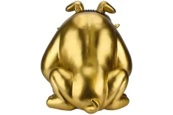 Deko-Figur BULLDOG 70cm gold handmade Hunde-Skulptur