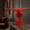 Deko-Figur HIGH DIVER 50cm rot handmade Athleten-Skulptur