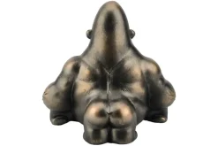 Deko-Figur KING APE 25cm bronze mit Ablagefach handmade Schale