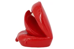 Deko-Figur LIP 25cm rot weiß Hochglanz handmade Pop-Art