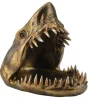 Deko-Figur SHARK HEAD 25cm bronze mit Ablagefach handmade
