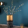 Dekorative Vase ABSTRACT 30cm gold Metall Patina handmade