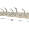 Dekorative Wandgarderobe DEER 50cm messing Metall Hirschgeweih Kleiderhaken
