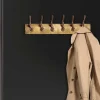 Dekorative Wandgarderobe DEER 50cm gold Metall Hirschgeweih Kleiderhaken