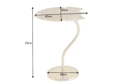 Dekorativer Beistelltisch GINKGO LEAF 55cm gold handmade Metall
