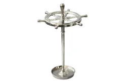 Dekorativer Schirmständer SEVEN SEAS 65cm silber Metall Regenschirmhalter