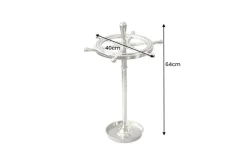 Dekorativer Schirmständer SEVEN SEAS 65cm silber Metall Regenschirmhalter