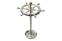 Dekorativer Schirmständer SEVEN SEAS 65cm silber Metall Regenschirmhalter