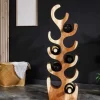 Dekoratives Weinregal ARTE 80cm natur Suarholz handmade Flaschenhalter