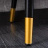 Design Bank PRÊT-À-PORTER grau Samt florales Muster und goldene Fußkappen