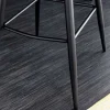 Design Barhocker EUPHORIA dunkelgrün Samt schwarze Metallbeine Barstuhl mit Lehne