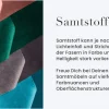 Design Barhocker MILANO petrol Samt Barstuhl mit Lehne Metall schwarz