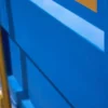Design Barschrank Container GLOBETROTTER 180cm blau Weinregal Upcycling