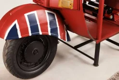 Design Bartisch SCOOTER 180cm rot Mangoholz Handarbeit Upcycling