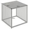 Design Beistelltisch ARCHITECTURE 40cm graphit Metall