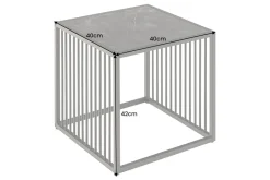 Design Beistelltisch ARCHITECTURE 40cm graphit Metall