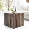 Design Beistelltisch CASTLE 45cm Treibholz Sitzhocker