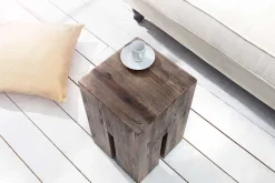 Design Beistelltisch CASTLE 45cm Treibholz Sitzhocker