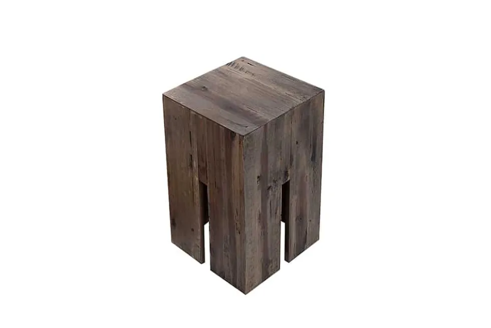 Design Beistelltisch CASTLE 45cm Treibholz Sitzhocker