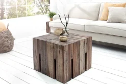 Design Beistelltisch CASTLE 45cm Treibholz Sitzhocker