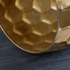 Design Beistelltisch ORGANIC ORIENT 55cm gold Metall Hammerschlag Nachttisch handmade rund