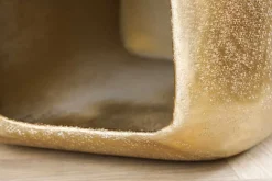 Design Beistelltisch UNIT 45cm gold Hammerschlag handmade Metall Aluminium