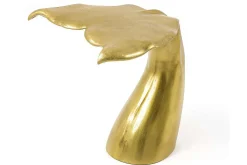 Design Beistelltisch WILDLIFE Walflosse 60cm gold Metall handmade