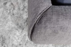 Design Bett MILANO 180x200cm grau Vogue Seiden Samtstoff