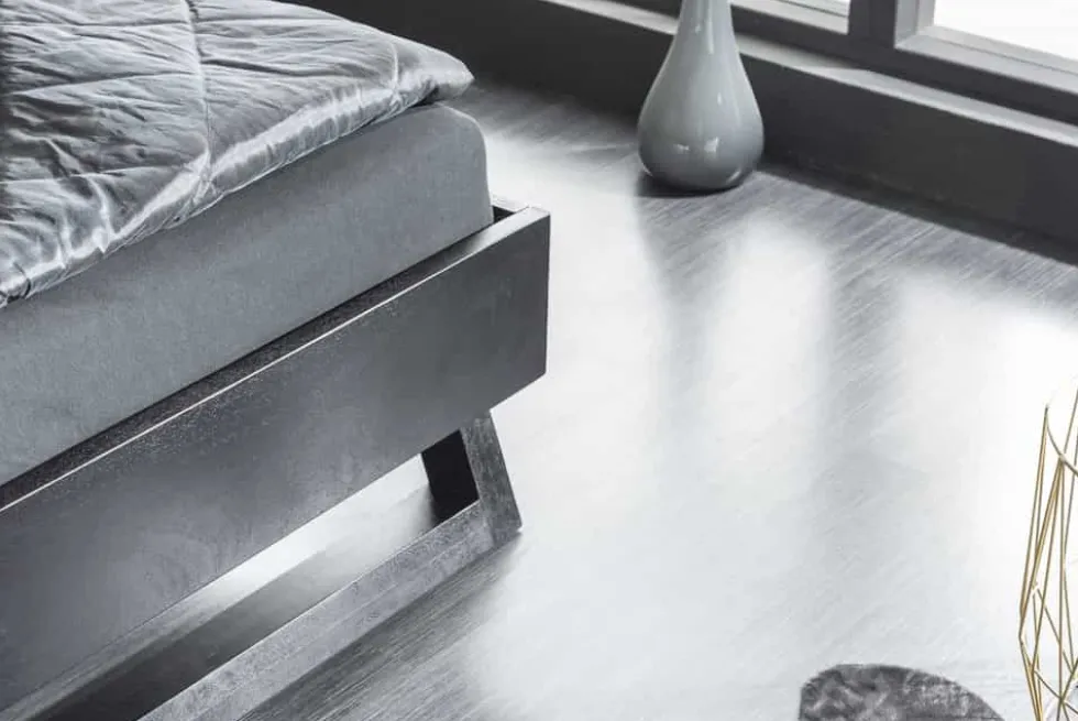 Design Bett SCORPION 180x200cm schwarz Mangoholz 3D Schnitzerei Massivholz Doppelbett