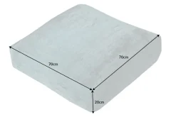 Design Bodenkissen XL MODERN ART 70cm türkis abstraktes Muster Sitzkissen