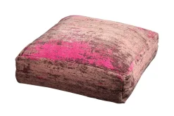 Design Bodenkissen XL MODERN ART 70cm rot pink abstraktes Muster Sitzpouf