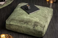 Design Bodenkissen XL MODERN ART 70cm grün abstraktes Muster Sitzpouf