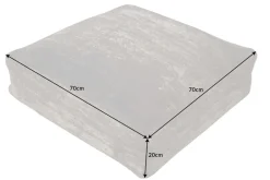 Design Bodenkissen XL MODERN ART 70cm braun abstraktes Muster Sitzkissen