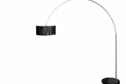 Design Bogenlampe EXTENSO 230cm schwarz Stehlampe mit Marmorfuß